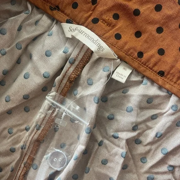 Soft Surroundings | Glazed Ginger Polka Dot Sola Palazzo
Pants Wide Leg Hipster - Picture 4 of 4